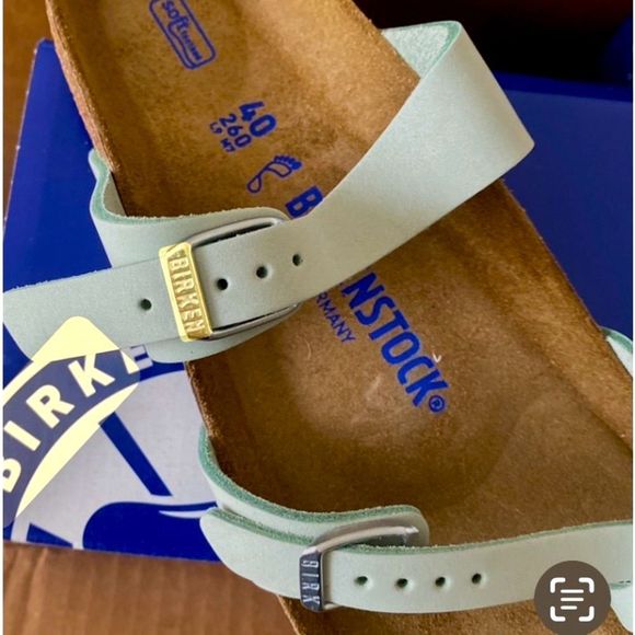 Birkenstock Shoes - Birkenstock Sandals Womens US Size 9.5  Nubuck Leather Matcha NEW